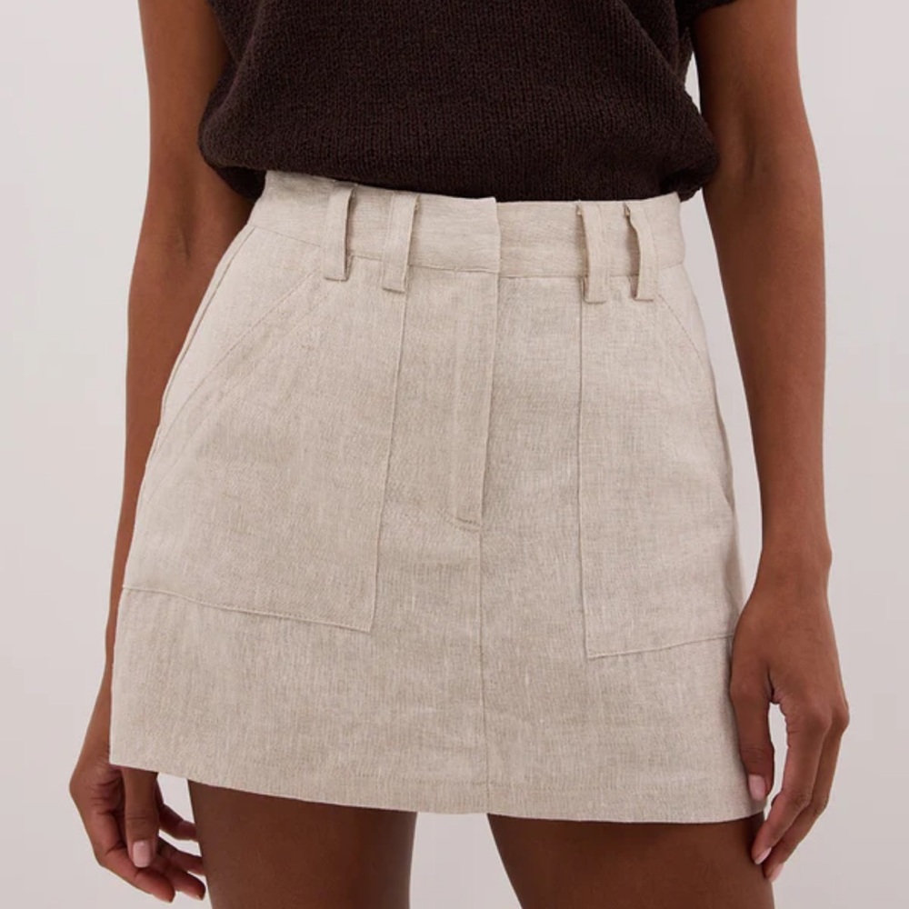 DISSH Eva Natural Linen Skort